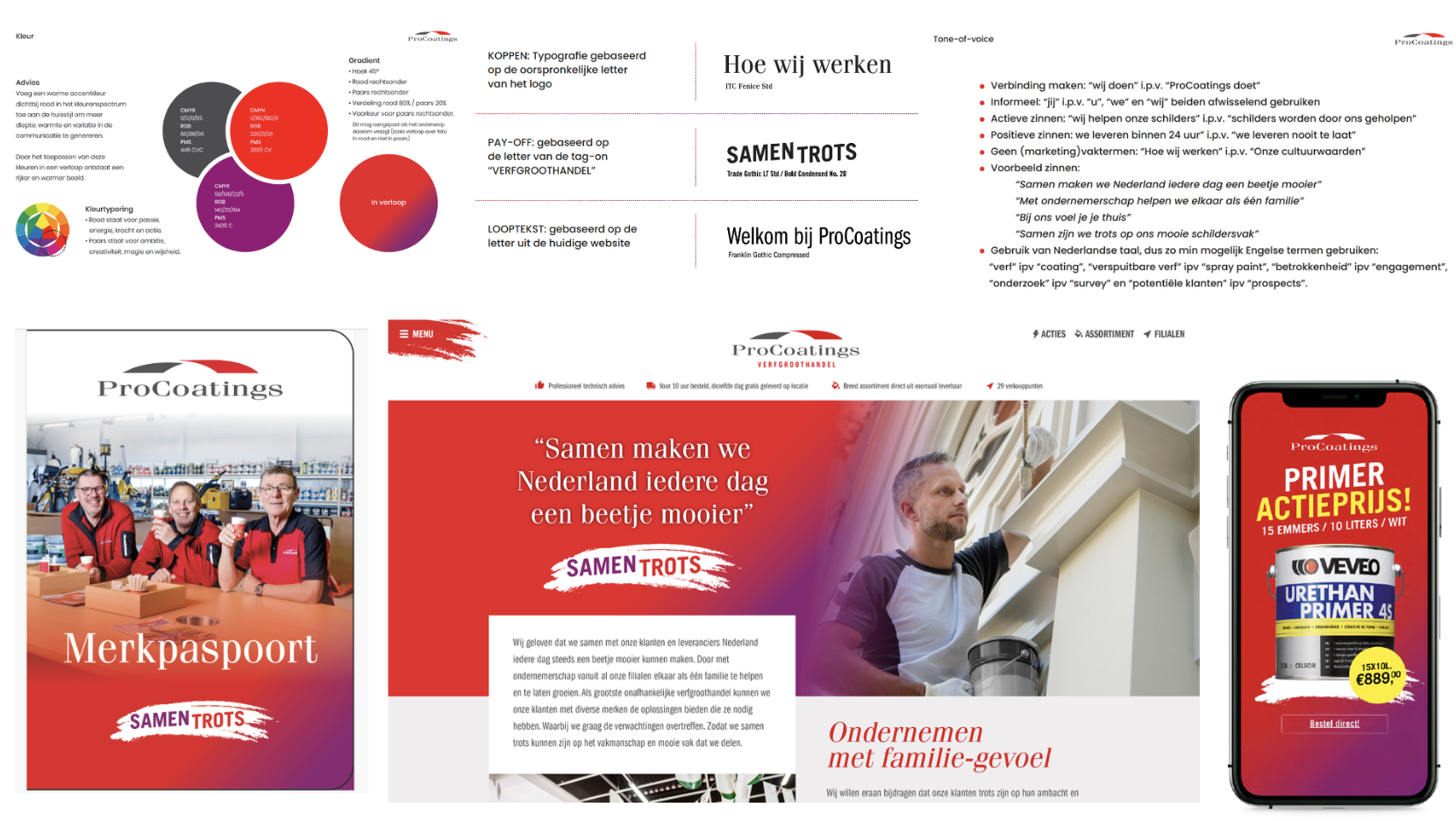 Visuele merkidentiteit ProCoatings case